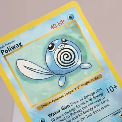 Pokemon TCG - Poliwag 59/102 Base Set Common Shadowless WOTC 1999 - NM - Image 1