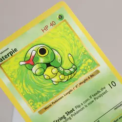 Pokemon TCG - Caterpie 45/102 Base Set Common Shadowless WOTC 1999 - NM - Image 1