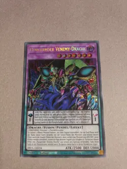 YUGIOH HUNGERNDER VENEMY DRACHE BROL-DE034 SECRET RARE 1.AUFLAGE NM - Image 1