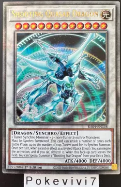 Carte YU-GI-OH! SHOOTING QUASAR DRAGON RA04-EN158 QCSR NEUF - Image 1