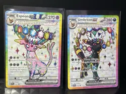 Umbreon & Espeon ex SVP175 SVP176 - Scarlet & Violet Promo Cards - Pokemon TCG - Image 1