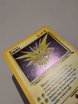 Pokemon TCG Zapdos Fossil Holo Card 15/62 Unlimited Holo Rare LP+ - Image 4