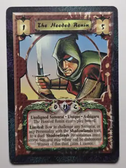 The Hooded Ronin (Shadowlands) L5R Legend of the Five Rings ccg card NM - Image 1