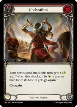 Flesh and Blood FAB Unsheathed NM 1st EditionRainbow Foil Rosetta - Image 1