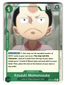 Kouzuki Momonosuke OP01-041 Alt Art Textured The Best One Piece Card - Image 1