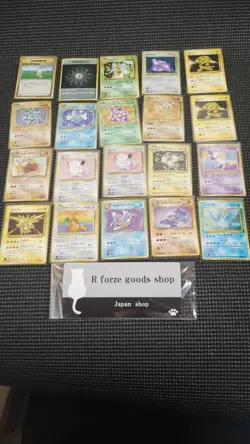 Pokemon Card All Old Back Lot of 20 Set Mew Dragonite Gyarados Machamp Zapdos - Image 1