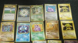Pokemon Card All Old Back Lot of 20 Set Mew Dragonite Gyarados Machamp Zapdos - Image 3