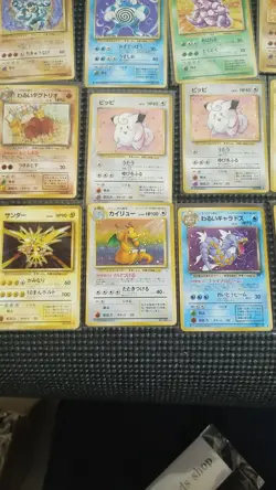 Pokemon Card All Old Back Lot of 20 Set Mew Dragonite Gyarados Machamp Zapdos - Image 5