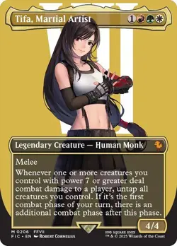 Tifa, Martial Artist BORDERLESS - 0206 - Mythic - Final Fantasy FIC MTG - Image 1