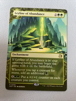 Leyline of Abundance 0056 (Borderless) MTG Wilds of Eldraine 0056 - NM FRESH - Image 1