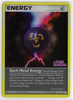 POKEMON Holon Phantoms NM '06 UNC Stamped HOLO Special 97 DARK METAL ENERGY card - Image 1