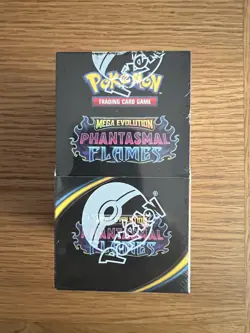 Pokemon TCG Mega Evolution Phantasmal Flames Half Booster Box (18 Packs) Sealed - Image 2