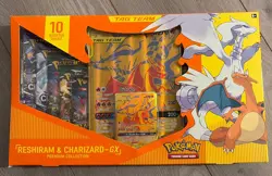 Pokemon Reshiram Charizard GX Premium Collection Box Tag Team - Damaged Box - Image 1