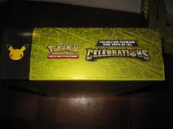 POKEMON NEUF COFFRET CELEBRATIONS PREMIUM PIKACHU V-UNION TAPIS FRANCAIS SCELLE - Image 3