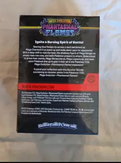 Pokemon TCG Mega Evolution Phantasmal Flames Booster Bundle (6 Packs) In Hand - Image 3