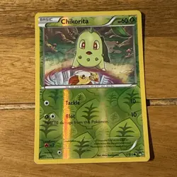 Pokemon Card Chikorita Breakpoint Reverse Holo Common 1/122 Near Mint - Image 1