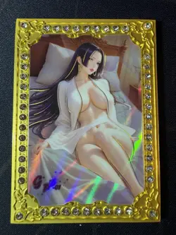 Goddess Hancock Diamond Card Metal Dream Waifu Doujin Case Prize One Piece - Image 1