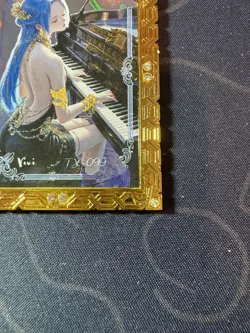Goddess Pianist Vivi Diamond Card Metal Waifu Doujin Numbered One Piece - Image 4