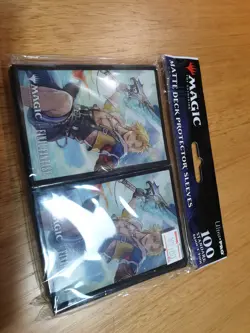 Magic Gathering MTG - Final Fantasy Sleeves -Ultra Pro - Tidus Yunas Guardian - Image 1