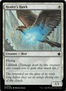 Healer's Hawk - FOIL - C Foundations 142 - MTG - Image 1