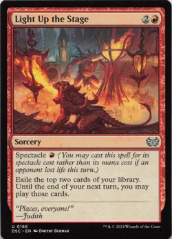 Light Up the Stage U Commander: Duskmourn: House of Horror 166 LP-NM - Image 1