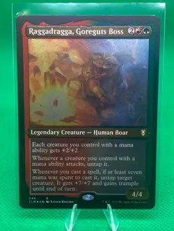 MTG NM Raggadragga, Goreguts Boss (Etched Foil) Commander Legends: Battle for Ba - Image 1