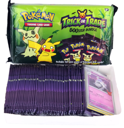Lot of 2 Pokemon TCG Trick/Trade Booster Bundles 2023 (100) Mini Packs NO RESERV - Image 1