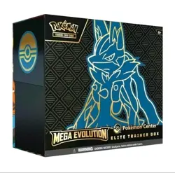 Pokemon Mega Evolution Pokemon Center ETB Lucario New Sealed Trainer Box - Image 1