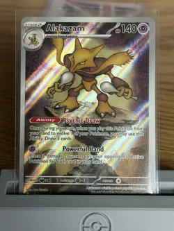 Pokemon TCG Alakazam MEP 009 Black Star Promo Near Mint Mega Evolution - Image 1