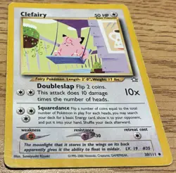 Pokemon TCG Vintage WOTC Neo Genesis Unlimited Clefairy 30/111 Uncommon - Image 1