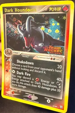 Dark Houndoom 5/109 EX Team Rocket Returns Pokemon Card Reverse Holo Rare - Lp - Image 3