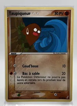 Taupiqueur 50/100 Diglett Pokemon Card Crystal Guardians FRENCH LP/MP 2007 - Image 1
