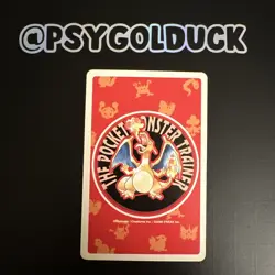 Ash Ketchum Red Pokemon playing card Red＆green Charizard Back NINTEND Japan - Image 2