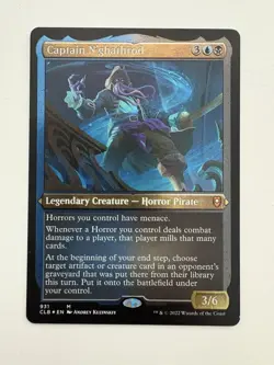 Captain N’ghathrod Etched Foil Thick Display MTG Magic Card LP Lightly CLB - Image 1