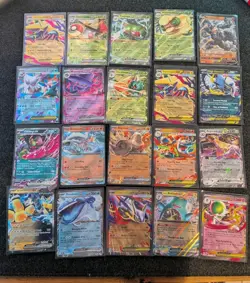 Pokemon TCG Scarlet & Violet Mega EX, EX Card Bundle X20 - See Description - Image 1