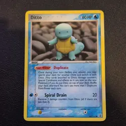 Ditto 64/113 Squirtle NM Common Ex Delta Species Pokemon Card TCG - Image 1