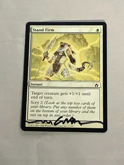 MTG Stand Firm Artist Proof and Signature Signed Cavotta - Image 1