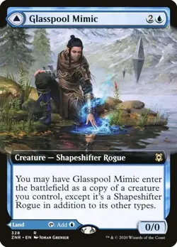 Glasspool Mimic // Glasspool Shore (Extended Art) [Zendikar Rising] Near Mint - Image 1