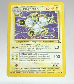 POKEMON TCG MAGNETON 11/62 RARE HOLO FOSSIL EXCELLENT CONDITION - Image 1