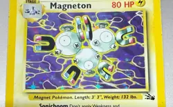 POKEMON TCG MAGNETON 11/62 RARE HOLO FOSSIL EXCELLENT CONDITION - Image 2