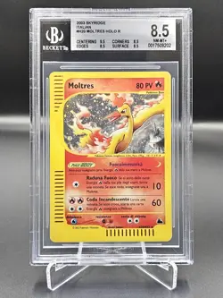 🍀Pokemon BGS 8.5 Moltres holo H20/H32 Skyridge ITALIANO Beckett psa graad🍀 - Image 1