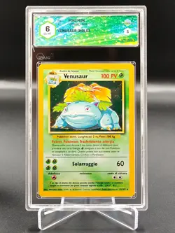 🍀Pokemon GRAAD 6 Venusaur 15/102 holo Set Base ITALIANO bgs psa🍀 - Image 1