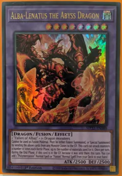 YuGiOh Alba-Lenatus the Abyss Dragon Ultra Rare 1st Edition MP23-EN080 - Image 1