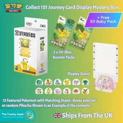 Pokemon Chinese Collect 151 Mystery Card Display Box Includes 2 x Boosters | UK - Image 1