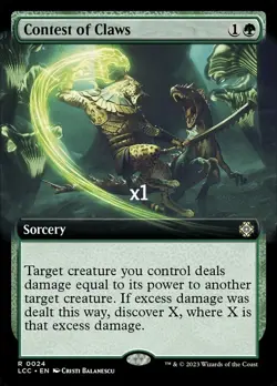 MTG Borderless Commander: The Lost Caverns of Ixalan LCC Contest of Claws MINT - Image 1
