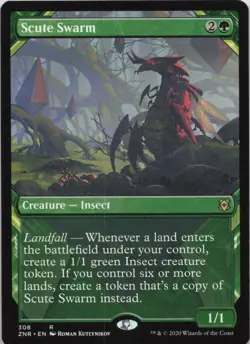 Scute Swarm (Showcase) R Zendikar Rising 308 - LP MTG - Image 1
