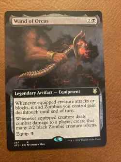 Wand of Orcus (Extended Art) Commander: Adventures in the Forgotten Realms Regular for sale online - Image 1