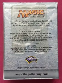Magic The Gathering MIRRODIN SACRIFICIAL BAM New Sealed Theme Deck MTG - Image 2