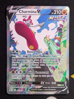 Carte Pokemon CHARMINA 186/203 V FA Full Art Epee et Bouclier 7 EB07 FR NEUF - Image 1