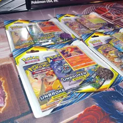 Pokemon Sun and Moon Unbroken Bonds Booster 3 Pack Blister Sealed Lot of 4 - Image 4